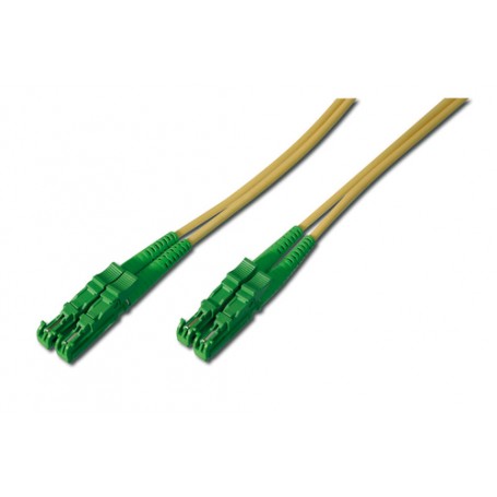 ASSMANN Electronic E2000-E2000, 5m cavo a fibre ottiche E-2000 (APC) OS2 Verde, Giallo (AL-9E2000-05I)