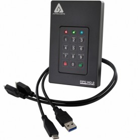 Apricorn Aegis Fortress L3 disco rigido esterno 1000 GB Nero (AFL3-1TB)