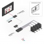 Lindy 32329 switch per keyboard-video-mouse (kvm) Montaggio rack Nero (32329)