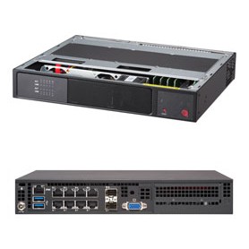 Supermicro SYS-E300-9A-8CN10P sistema barebone per server Intel SoC BGA 1310 Rack (1U) Nero (SYS-E300-9A-8CN10P)