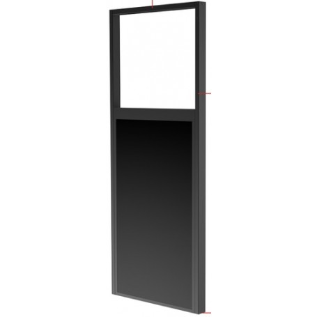 Peerless DS-OM46ND-CEIL Supporto per display espositivi 139,7 cm (55") Nero (DS-OM46ND-CEIL)