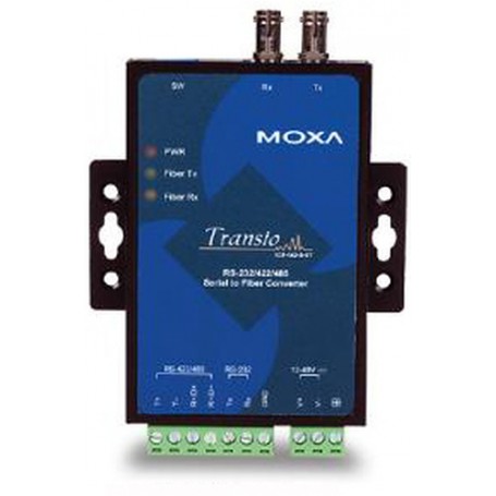 Moxa TCF-142-S-ST convertitore/ripetitore/isolatore seriale RS-232/422/485 Fibra (ST) (TCF-142-S-ST)