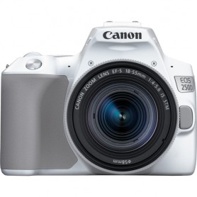 Canon EOS 250D + EF-S 18-55mm f/4-5.6 IS STM Kit fotocamere SLR 24,1 MP CMOS 6000 x 4000 Pixel Bianco (3458C001)