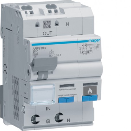 Hager ARF910D interruttore automatico 2 3 modulo/moduli (ARF910D)