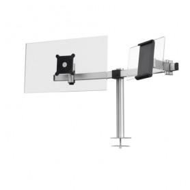 Durable 508823 supporto da tavolo per Tv a schermo piatto 86,4 cm (34") Morsa Argento (508823)