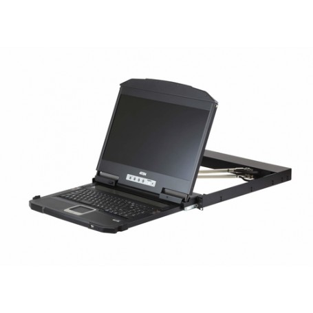 ATEN CL3800NW console a rack 47 cm (18.5") 1920 x 1080 Pixel Metallo, Plastica Nero (CL3800NW-ATA-2X-K06/DNG)