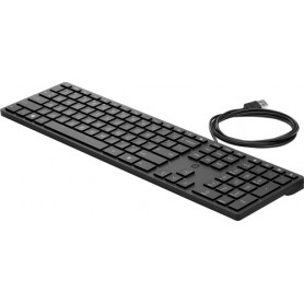 HP Wired Desktop 320K Keyboard tastiera USB Nero (9SR37A6)