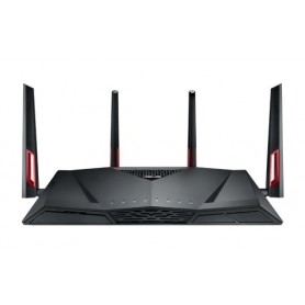 ASUS RT-AC88U router wireless Gigabit Ethernet Dual-band (2.4 GHz/5 GHz) 3G 4G Nero, Rosso (90IG01Z0-BU2000)