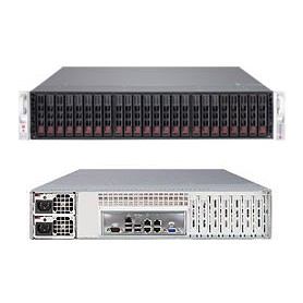 Supermicro SuperServer 2027R-E1CR24L Intel® C602J LGA 2011 (Socket R) Armadio (2U) Nero (SSG-2027R-E1CR24L)