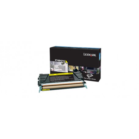 Lexmark X748H2YG cartuccia toner 1 pz Originale Giallo (X748H2YG)