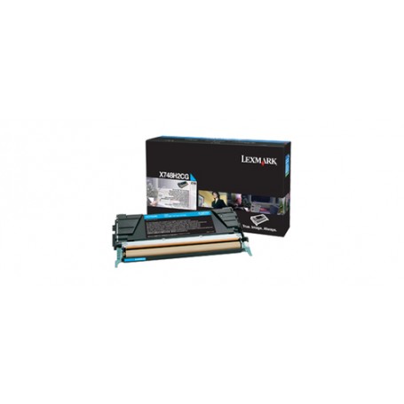 Lexmark X748H2CG cartuccia toner 1 pz Originale Ciano (X748H2CG)