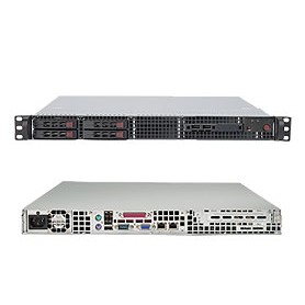 Supermicro SuperServer 1026T-T Intel® 5500 LGA 1366 (Socket B) Rack (1U) Nero (SYS-1026T-T)