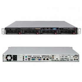 Supermicro SuperServer 6016T-MTLF Intel® 5500 Socket B (LGA 1366) Rack (1U) Nero (SYS-6016T-MTLF)