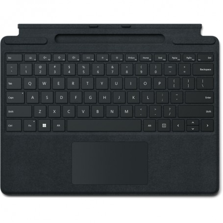 Microsoft Signature Nero Microsoft Cover port QWERTZ Tedesco (8XB-00005)