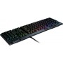 Logitech G G815 LIGHTSYNC RGB Mechanical Gaming Keyboard – GL Clicky tastiera USB AZERTY Francese Carbonio (920-009089)