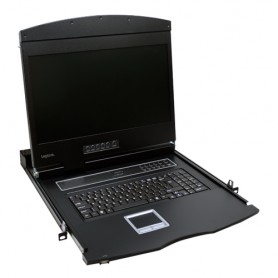 LogiLink LC902US console a rack 47 cm (18.5") 1366 x 768 Pixel Metallo Nero 1U (LC902US)