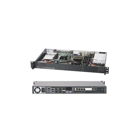 Supermicro SuperServer 5018D-LN4T Intel SoC BGA 1667 Rack (1U) Nero (SYS-5018D-LN4T)