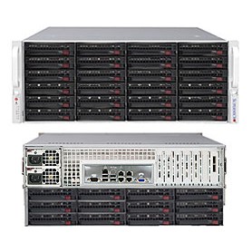 Supermicro 6047R-E1CR36N Intel® C602 LGA 2011 (Socket R) Armadio (4U) Nero, Grigio (SSG-6047R-E1CR36N)