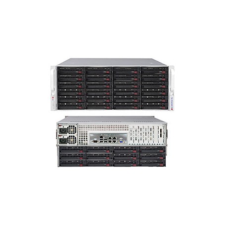 Supermicro 6047R-E1CR36L Intel® C602J LGA 2011 (Socket R) Armadio (4U) Nero, Grigio (SSG-6047R-E1CR36L)