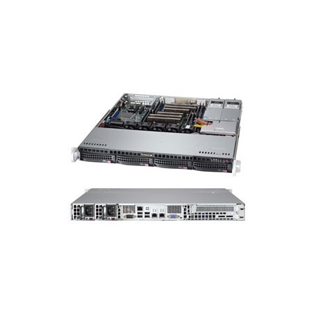 Supermicro 6017R-M7RF Intel® C602J LGA 2011 (Socket R) Rack (1U) Nero, Grigio (SYS-6017R-M7RF)