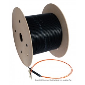 EFB Elektronik O8241.1 cavo a fibre ottiche 1 m ST OM2 Nero (O8241.1)