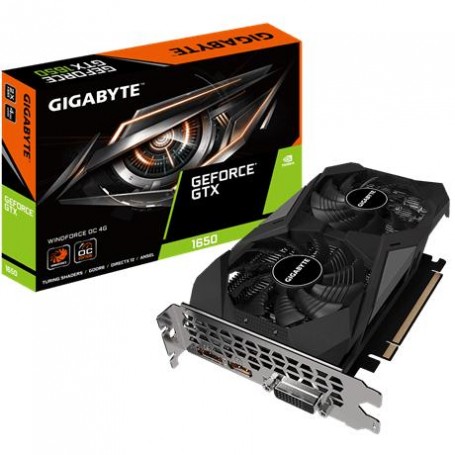 Gigabyte GeForce® GTX 1650 D6 Windforce OC 4G NVIDIA GeForce GTX 1650 4 GB GDDR6 (GV-N1656WF2OC-4GD 2.0)
