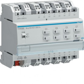 Hager TXA608B presa energia Grigio (TXA608B)