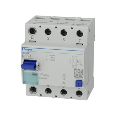 Doepke DFS 4 100-4/0,03-A interruttore automatico Dispositivo a corrente residua Tipo A (09164901)