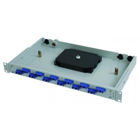 Telegärtner BASIS V 1 HU Patch Panels with assembled adaptors 24xSC-Duplex adaptor 1U (H02030A0034)