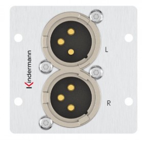 Kindermann 7444000578 presa energia XLR Alluminio (7444000578)