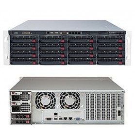 Supermicro 6038R-E1CR16H Intel® C612 LGA 2011 (Socket R) Armadio (3U) Nero (SSG-6038R-E1CR16H)