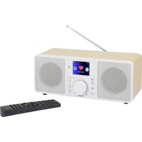 Renkforce RF-IRDAB-Retro1 Personale Analogico e digitale Bianco, Legno (RF-3226616)