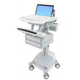 Ergotron SV44-1141-C carrello e supporto multimediale Alluminio, Grigio, Bianco Computer portatile Carrello multim (SV44-1141-C)