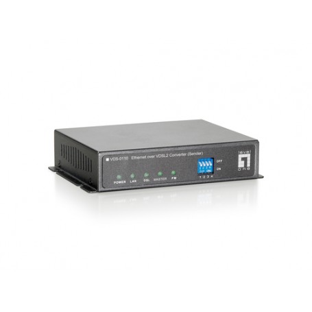 LevelOne VDS-0110 convertitore multimediale di rete 100 Mbit/s Nero (VDS-0110)