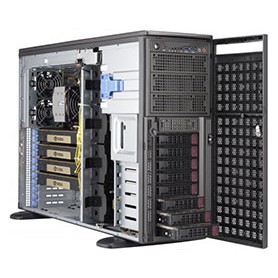 Supermicro SuperWorkstation 5049A-TR Intel® C621 LGA 3647 (Socket P) Armadio (4U) Nero (SYS-5049A-TR)
