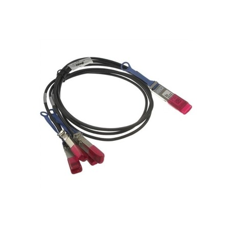 DELL QSFP28 - 4 x SFP28, 3 m cavo a fibre ottiche 4x SFP28 Nero, Rosso (470-ABQB)