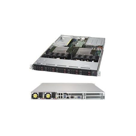 Supermicro SuperServer 1028UX-LL3-B8 Intel® C612 LGA 2011 (Socket R) Rack (1U) Nero (SYS-1028UX-LL3-B8)