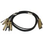 Fujitsu 1m, QSFP+/4XSFP+ cavo InfiniBand QSFP+ 4XSFP+ Nero (S26361-F5317-L401)