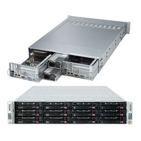 Supermicro 6028TR-D72R Intel® C612 LGA 2011 (Socket R) Armadio (2U) Nero, Grigio (SYS-6028TR-D72R)