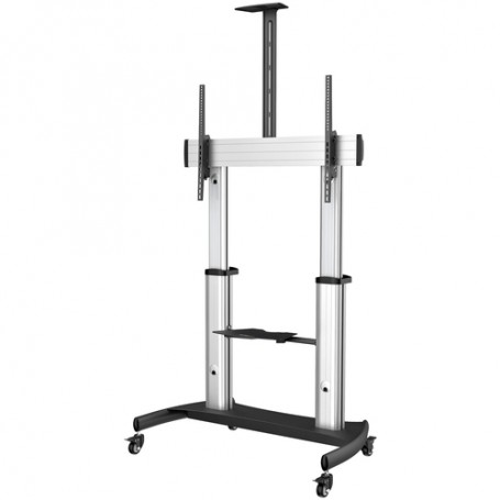 StarTech.com STNDMTV100 Supporto TV a parete 2,54 m (100") Nero, Argento (STNDMTV100)
