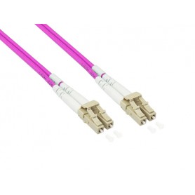Alcasa LW-P830LC4 cavo a fibre ottiche 30 m LC OM4 Viola (LW-P830LC4)