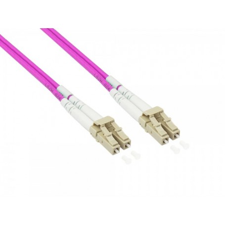 Alcasa LW-P8100LC4 cavo a fibre ottiche 100 m 2x LC OM4 Viola (LW-P8100LC4)