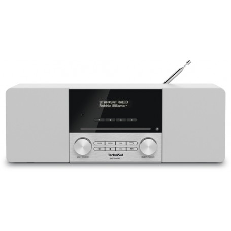 TechniSat DIGITRADIO 3 Personale Analogico e digitale Acciaio inossidabile, Bianco (0001/3913)