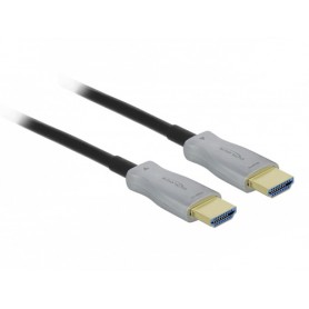 DeLOCK 84136 cavo HDMI 70 m HDMI tipo A (Standard) Nero, Grigio (84136)
