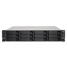 QNAP TS-1253BU-RP NAS Armadio (2U) Collegamento ethernet LAN Nero J3455 (TS-1253BU-RP-8G)