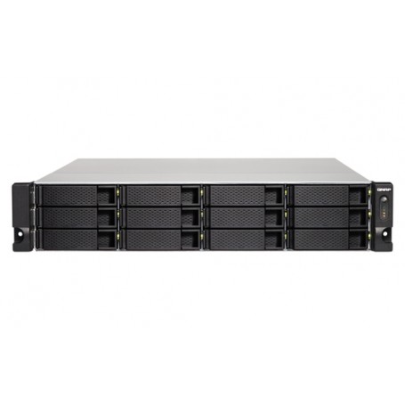 QNAP TS-1253BU-RP NAS Armadio (2U) Collegamento ethernet LAN Nero J3455 (TS-1253BU-RP-8G)