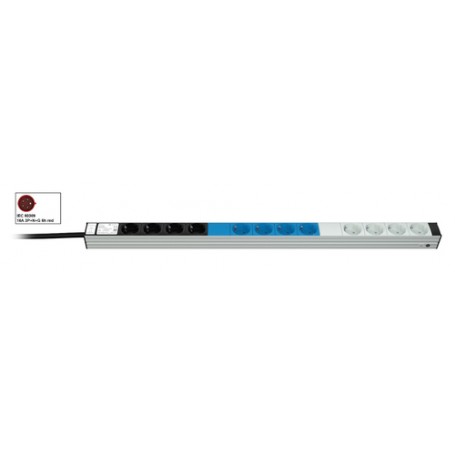 Vertiv Knürr 03.300.812.1 unità di distribuzione dell'energia (PDU) 12 presa(e) AC Nero, Grigio (033008121)