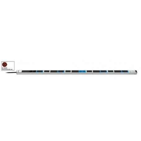 Vertiv Knürr 03.300.542.1 unità di distribuzione dell'energia (PDU) 42 presa(e) AC Nero, Grigio (033005421)