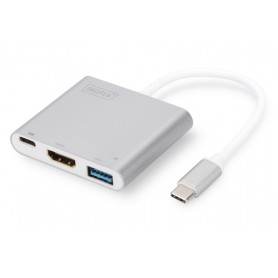 Digitus DA-70838 cavo e adattatore video 0,2 m USB tipo-C USB Type-C + USB Type-A + HDMI (DA-70838)