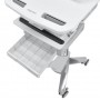 Ergotron SV44-12A2-C carrello e supporto multimediale Alluminio, Grigio, Bianco Pannello piatto Carrello multimedi (SV44-12A2-C)